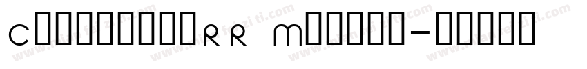 ClaremontRR Medium字体转换